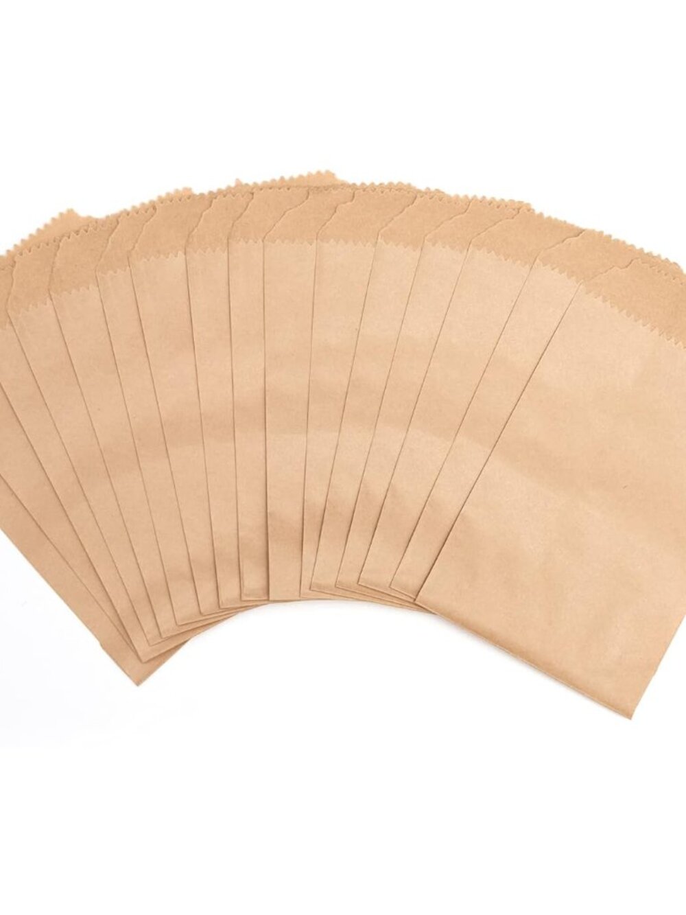100-pack 3x5 Inches Mini Size Natural Kraft Paper Bags for Bakery Cookies Treats